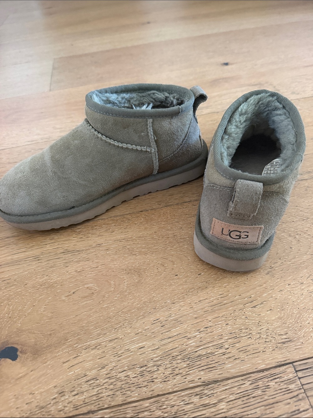 UGG Suede Cozy Lined Slip-On Boots - green